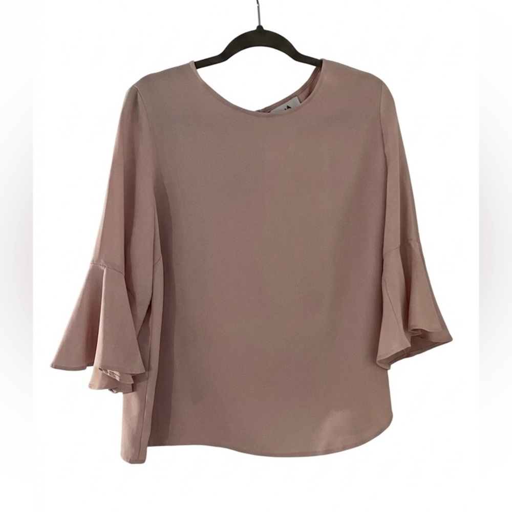 Wallis Pink Bell Sleeve Blouse Top UK 18 US 14
